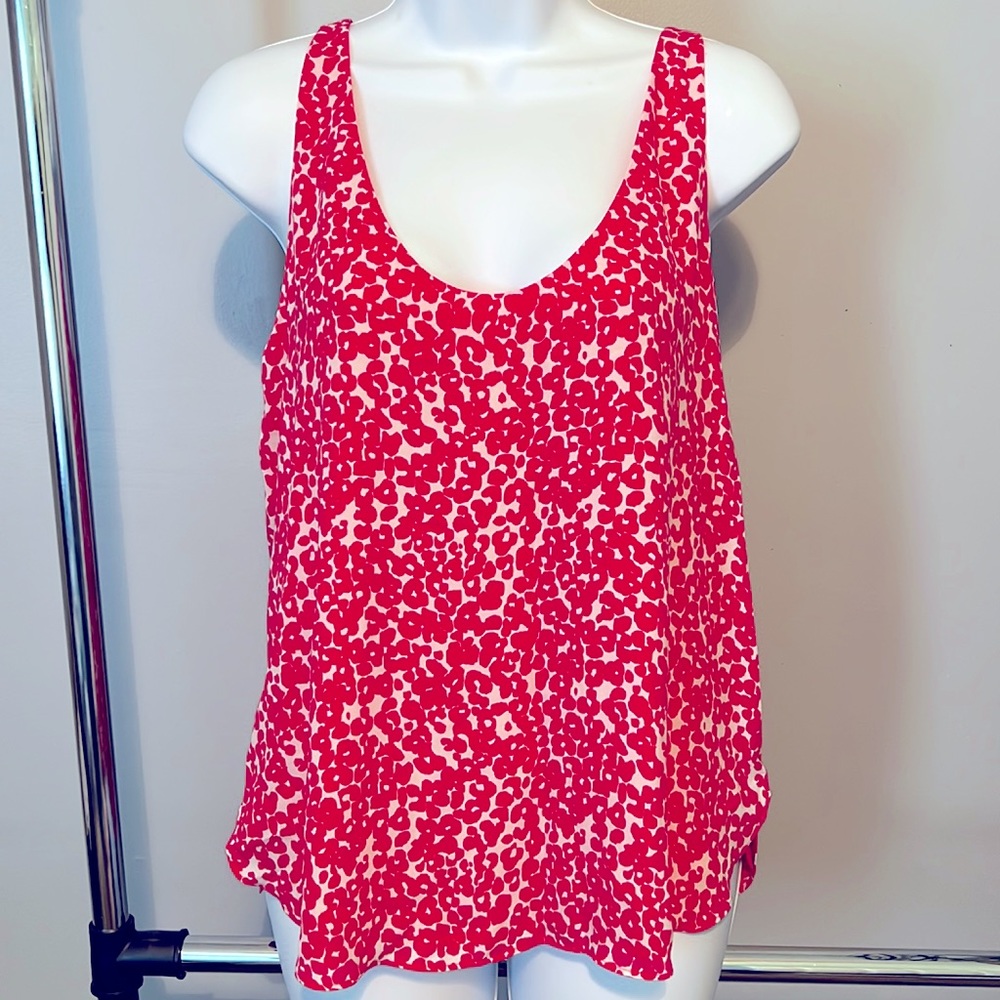 NWT Cheetah Print Sleeveless Blouse